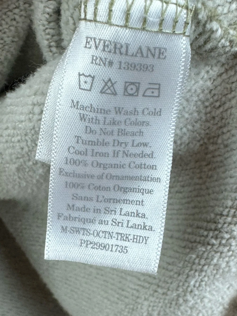 Everlane organic cotton